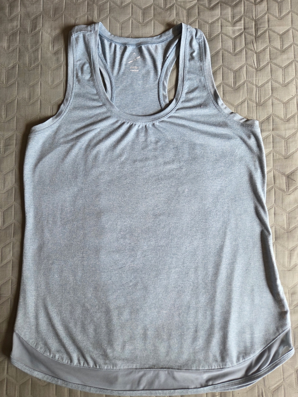 Head Light Gray Racerback Performance Tank - Picture 2 of 11
